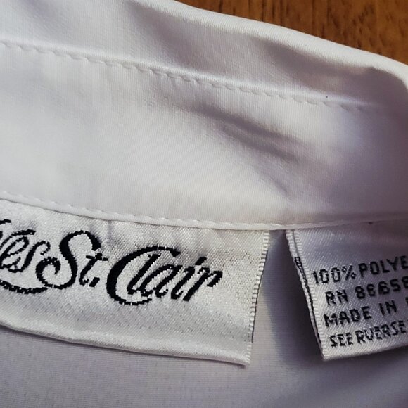 Yves St Clair ~ Sz 10 ~ Vintage Short Sleeve ~ Button Up Blouse ~ NWT - Picture 12 of 12